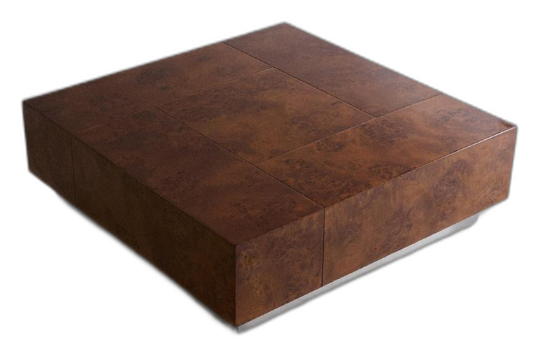 MESA DE CENTRO DE MADEIRA DE RAIZ