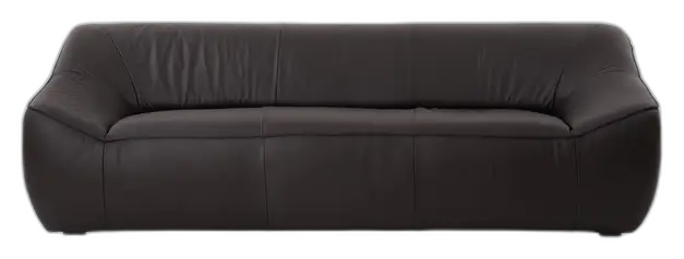 SOFÁ 3 LUGARES PLÁTANO COURO MARROM
